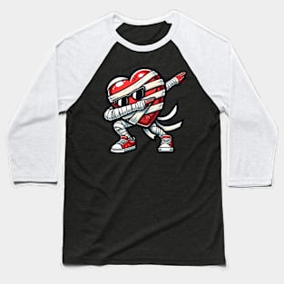 Valentines Day Dabbing Heart Baseball T-Shirt